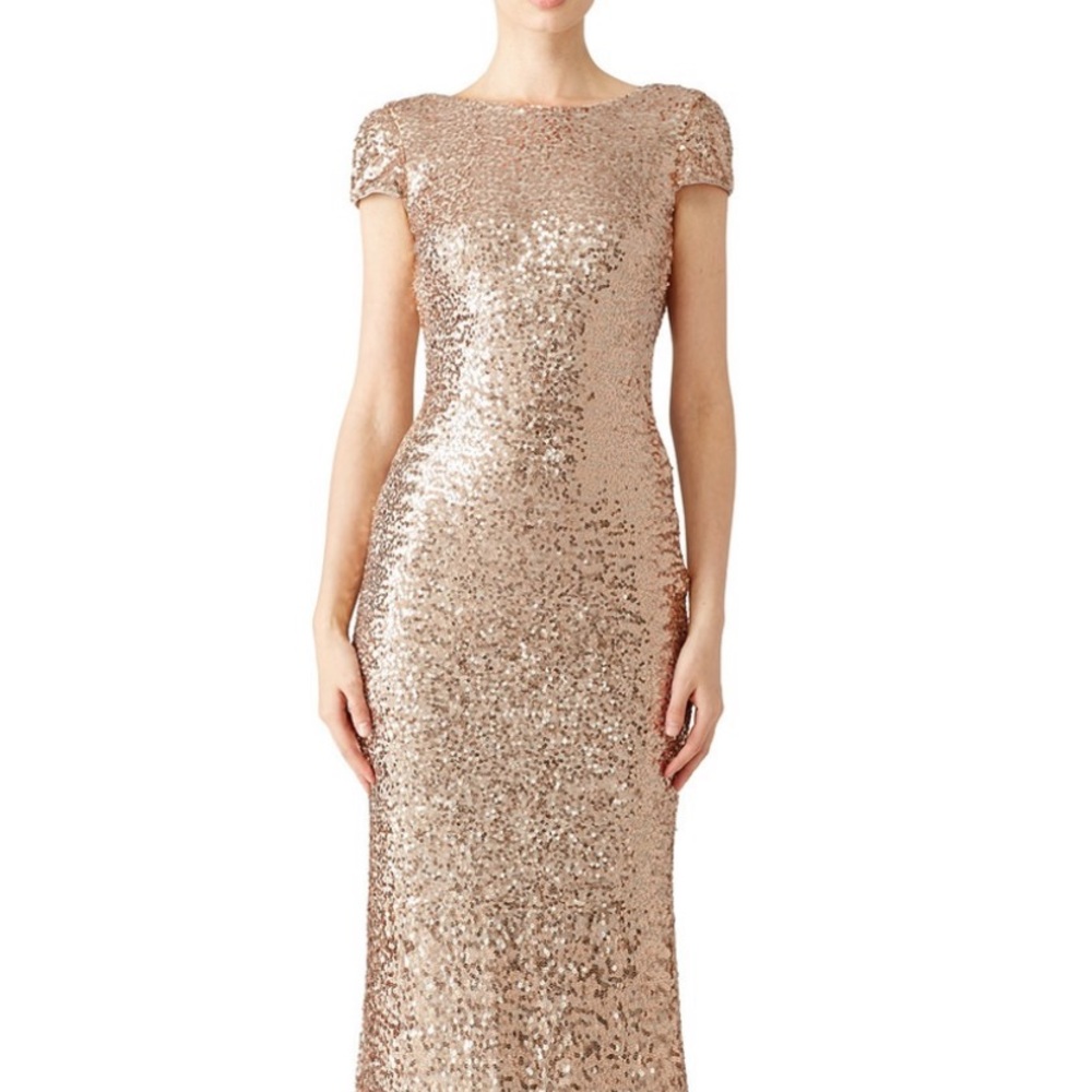 Sequined formal Badgley Mischka gown